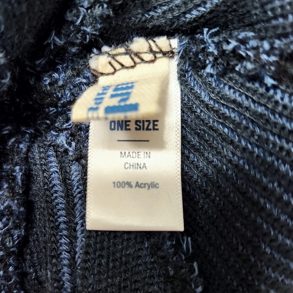 Blue Striped Ribbed Beanie Knit Cap | Urban Pipeline | OS - Picture 3 of 6